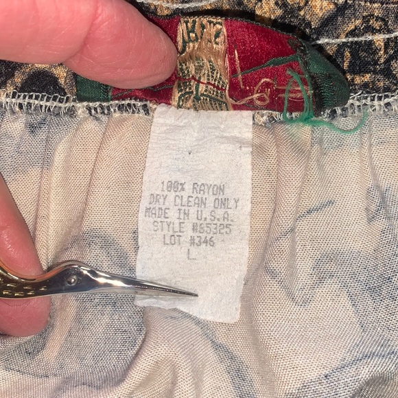 ORVIS midi skirt, #cottagecore, petroglyphs, fathered with elastic waist L EUC - Picture 10 of 12